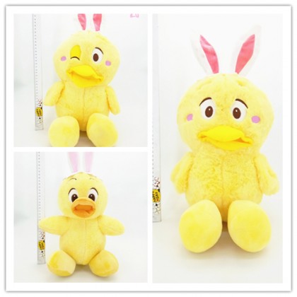Little Yellow Chicken SoftToys/PlushToys/KidsToys 25-35cm 兔耳小鸡娃娃玩具公仔25厘米-35厘米 